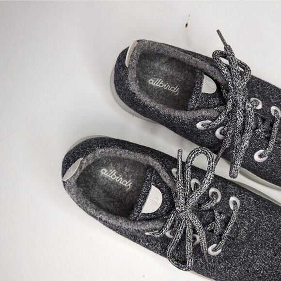 Allbirds Wool Runners Comfort Shoes Gray Lace Up Womens Size 10 - Picture 9 of 11